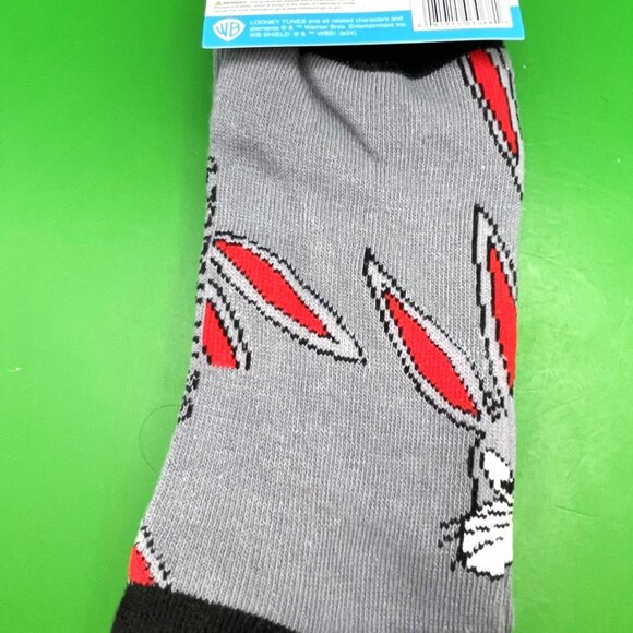 Lot of 3 Cartoon Crew Socks Peanuts Snoopy Disney Mickey Looney Tunes Bugs Bunny - Picture 12 of 15